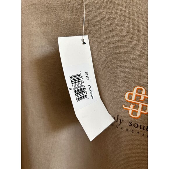 NEW Simply Southern Youth S Long Sleeve Pumpkin Spice Season Thanksgiving Tee - Picture 2 of 4